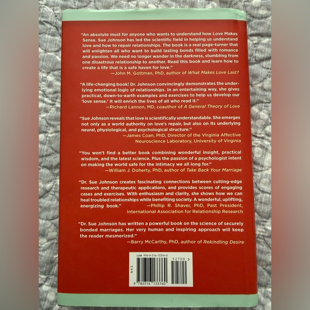 🦄3/$15 Love Sense Book by Dr. Sue Johnson - Picture 2 of 4